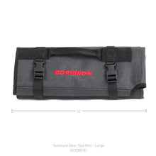 Load image into Gallery viewer, Go Rhino XVenture Gear Tool Roll Large (7x7in. Closed) 12oz Waxed Canvas - Black - Additional View 5