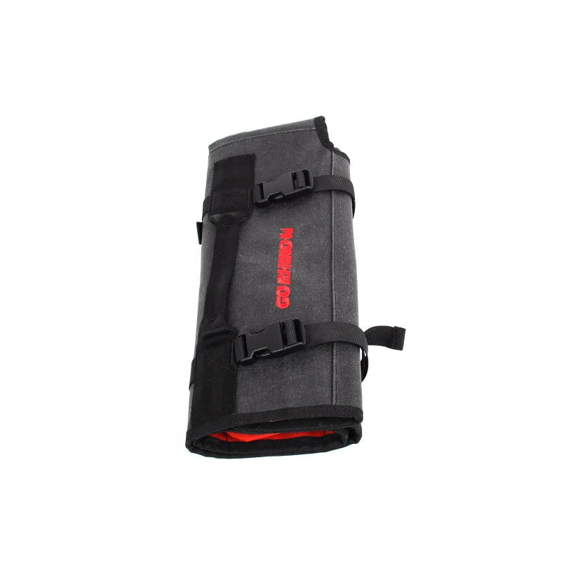 Go Rhino XVenture Gear Tool Roll Large (7x7in. Closed) 12oz Waxed Canvas - Black - Additional View 10