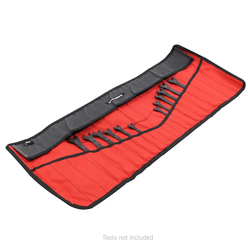 Go Rhino XVenture Gear Tool Roll - Small (4x4in. Closed) 12oz Waxed Canvas - Black - Additional View 5