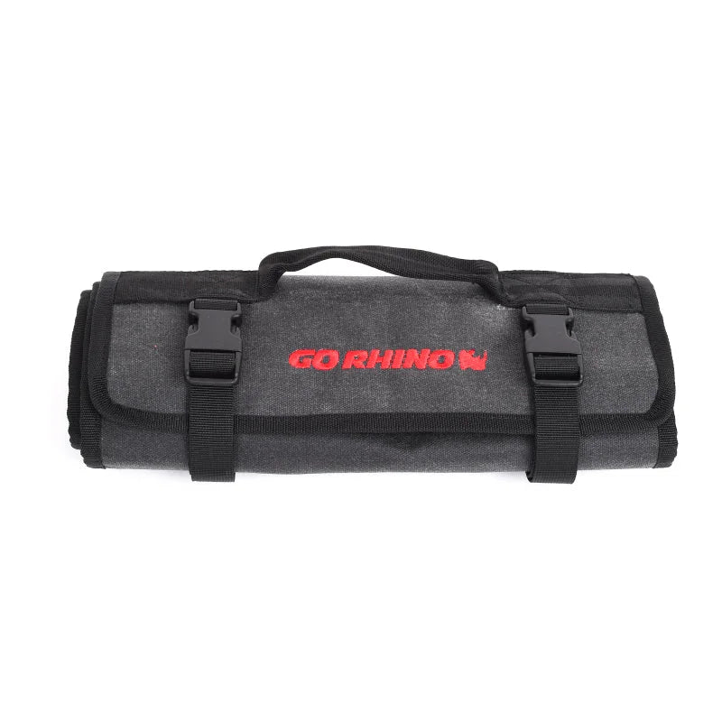 Go Rhino XVenture Gear Tool Roll - Small (4x4in. Closed) 12oz Waxed Canvas - Black - Additional View 10