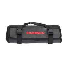 Load image into Gallery viewer, Go Rhino XVenture Gear Tool Roll - Small (4x4in. Closed) 12oz Waxed Canvas - Black - Additional View 10