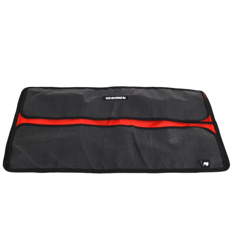 Go Rhino XVenture Gear Tool Wrench Roll - Large (4x4in. Closed) 12oz Waxed Canvas - Black - Additional View 8