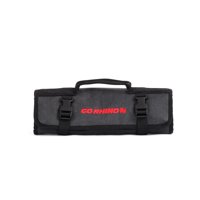 Go Rhino XVenture Gear Tool Wrench Roll - Large (4x4in. Closed) 12oz Waxed Canvas - Black - Additional View 9