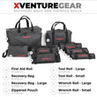 Load image into Gallery viewer, Go Rhino XVenture Gear Tool Wrench Roll - Large (4x4in. Closed) 12oz Waxed Canvas - Black - Additional View 10