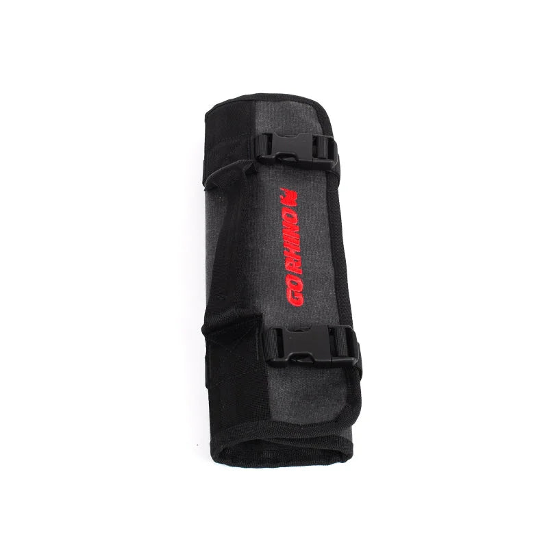 Go Rhino XVenture Gear Tool Wrench Roll - Small (3.5x3.5in. Closed) 12oz Waxed Canvas - Black - Additional View 5