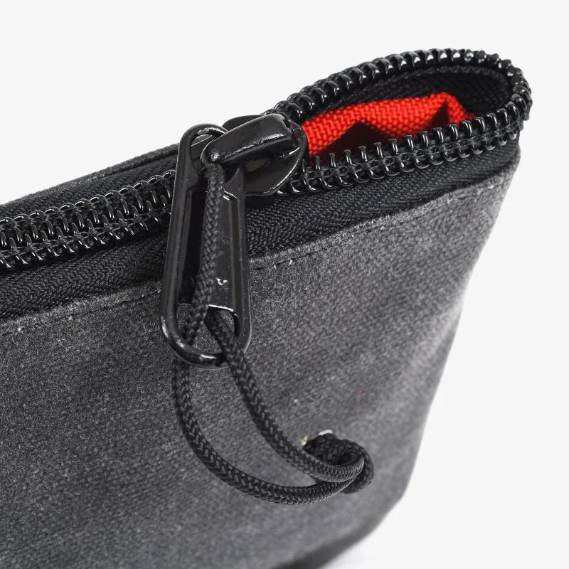 Go Rhino XVenture Gear Zipped Pouch - Large (12in. Wide Pocket / 6.5in. Hand Strap) Canvas - Black - Side View