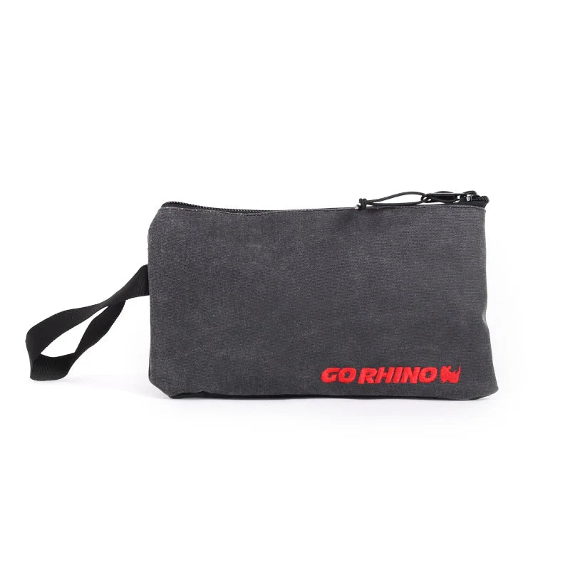 Go Rhino XVenture Gear Zipped Pouch - Large (12in. Wide Pocket / 6.5in. Hand Strap) Canvas - Black - Additional View 8