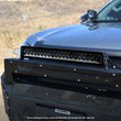 Load image into Gallery viewer, Go Rhino Xplor Blackout Combo Series Dbl Row LED Light Bar w/Amber (Side/Track Mount) 21.5in. - Blk - Back View