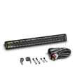 Load image into Gallery viewer, Go Rhino Xplor Blackout Combo Series Dbl Row LED Light Bar w/Amber (Side/Track Mount) 21.5in. - Blk - Additional View 9