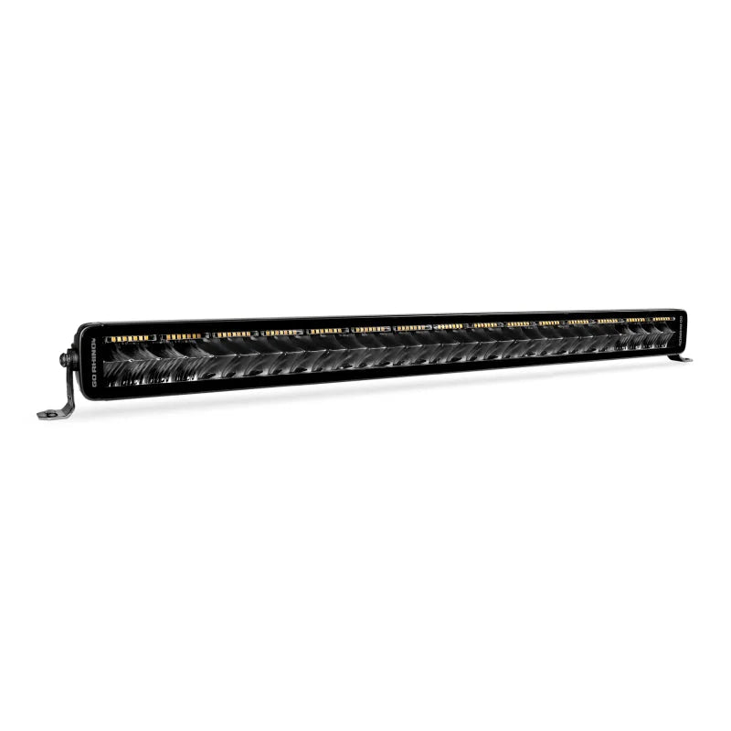 Go Rhino Xplor Blackout Combo Series Dbl Row LED Light Bar w/Amber (Side/Track Mount) 32in. - Blk - Additional View 10