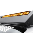 Load image into Gallery viewer, Go Rhino Xplor Blackout Combo Series Sgl Row LED Light Bar w/Amber (Side/Track Mount) 39.5in. - Blk - Back View