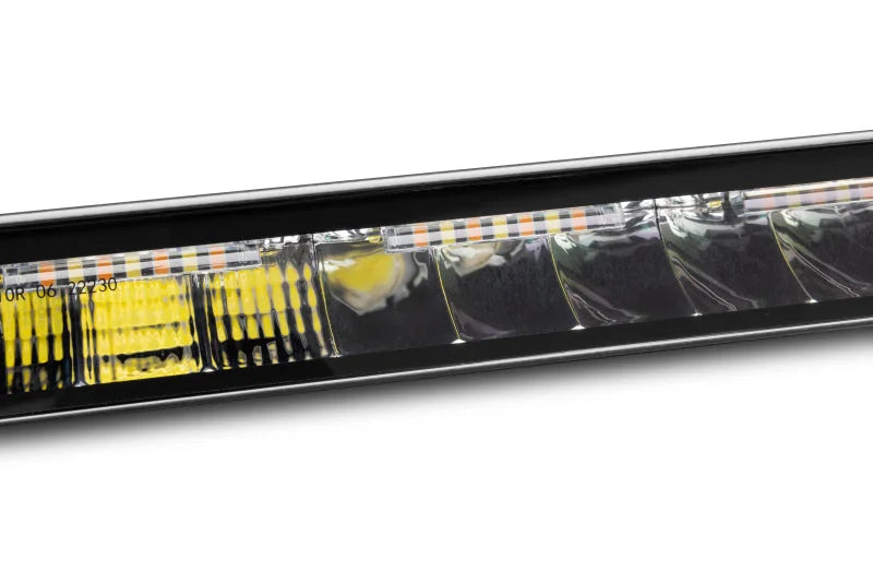 Go Rhino Xplor Blackout Combo Series Sgl Row LED Light Bar w/Amber (Side/Track Mount) 39.5in. - Blk - Additional View 5