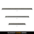 Load image into Gallery viewer, Go Rhino Xplor Blackout Combo Series Sgl Row LED Light Bar w/Amber (Side/Track Mount) 39.5in. - Blk - Additional View 6