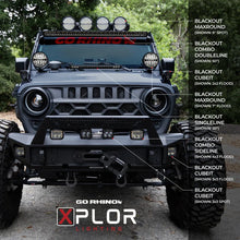 Load image into Gallery viewer, Go Rhino Xplor Blackout Combo Series Sgl Row LED Light Bar w/Amber (Side/Track Mount) 39.5in. - Blk - Additional View 7