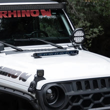 Load image into Gallery viewer, Go Rhino Xplor Blackout Combo Series Sgl Row LED Light Bar w/Amber (Side/Track Mount) 39.5in. - Blk - Additional View 8