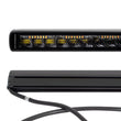 Load image into Gallery viewer, Go Rhino Xplor Blackout Combo Series Sgl Row LED Light Bar w/Amber (Side/Track Mount) 20.5in. - Blk - Side View