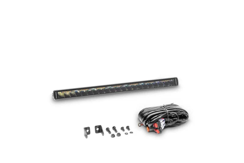 Go Rhino Xplor Blackout Combo Series Sgl Row LED Light Bar w/Amber (Side/Track Mount) 20.5in. - Blk - Additional View 10