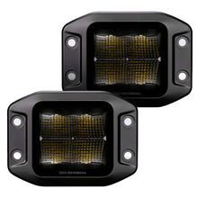 Load image into Gallery viewer, Go Rhino Xplor Blackout Series Cube LED Flood Light Kit (Flush Mount) 3x3 - Blk (Pair) - Main Product View