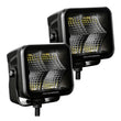 Load image into Gallery viewer, Go Rhino Xplor Blackout Series Cube LED Flood Light Kit (Surface/Threaded Stud Mnt) 3x3 - Blk (Pair) - Additional View 6
