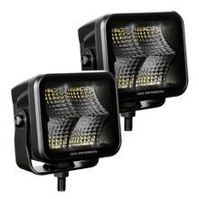 Load image into Gallery viewer, Go Rhino Xplor Blackout Series Cube LED Flood Light Kit (Surface/Threaded Stud Mnt) 3x3 - Blk (Pair) - Additional View 6