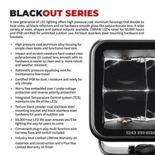 Load image into Gallery viewer, Go Rhino Xplor Blackout Series Cube LED Flood Light Kit (Surface/Threaded Stud Mnt) 3x3 - Blk (Pair) - Additional View 7