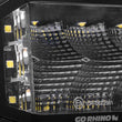 Load image into Gallery viewer, Go Rhino Xplor Blackout Series Cube LED Sideline Flood Light Kit (Surface Mount) 4x3 - Blk (Pair) - Side View