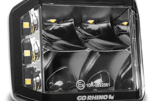 Load image into Gallery viewer, Go Rhino Xplor Blackout Series Cube LED Sideline Spot Light Kit (Surface Mount) 4x3 - Blk (Pair) - Main Product View