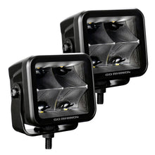 Load image into Gallery viewer, Go Rhino Xplor Blackout Series Cube LED Spot Light Kit (Surface/Threaded Stud Mnt) 3x3 - Blk (Pair) - Additional View 6