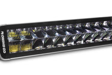 Load image into Gallery viewer, Go Rhino Xplor Blackout Series Dbl Row LED Light Bar (Side/Track Mount) 21.5in. - Blk - Back View