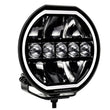 Load image into Gallery viewer, Go Rhino Xplor Blackout Series Maxline LED Hi/Low Beam w/Multi DRL (Surface Mount) 7in. - Blk - Additional View 5