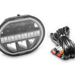 Load image into Gallery viewer, Go Rhino Xplor Blackout Series Maxline LED Hi/Low Beam w/Multi DRL (Surface Mount) 9in. - Blk - Back View