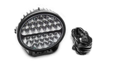 Load image into Gallery viewer, Go Rhino Xplor Blackout Series Round LED Sgl Driving Kit w/DRL (Surface/Thread Stud Mnt) 9in. - Blk - Additional View 8