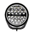 Load image into Gallery viewer, Go Rhino Xplor Blackout Series Round LED Spot Light Beam w/DRL (Surface/Thread Stud Mnt) 7in. - Blk - Main Product View