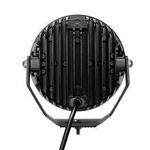 Load image into Gallery viewer, Go Rhino Xplor Blackout Series Round LED Spot Light Beam w/DRL (Surface/Thread Stud Mnt) 7in. - Blk - Additional View 6