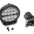 Load image into Gallery viewer, Go Rhino Xplor Blackout Series Round LED Spot Light Beam w/DRL (Surface/Thread Stud Mnt) 7in. - Blk - Additional View 7