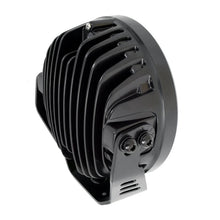 Load image into Gallery viewer, Go Rhino Xplor Blackout Series Round LED Spot Light Beam w/DRL (Surface/Thread Stud Mnt) 7in. - Blk - Additional View 9