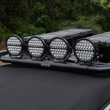 Load image into Gallery viewer, Go Rhino Xplor Blackout Series Round Single LED Spot Light Kit w/DRL (Surface Mount) 9in. - Blk - Additional View 5