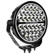 Load image into Gallery viewer, Go Rhino Xplor Blackout Series Round Single LED Spot Light Kit w/DRL (Surface Mount) 9in. - Blk - Additional View 8