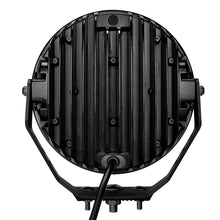 Load image into Gallery viewer, Go Rhino Xplor Blackout Series Round Single LED Spot Light Kit w/DRL (Surface Mount) 9in. - Blk - Additional View 10