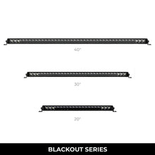 Load image into Gallery viewer, Go Rhino Xplor Blackout Series Sgl Row LED Light Bar (Surface/Threaded Stud Mount) 20.5in. - Blk - Installation View