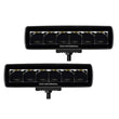 Load image into Gallery viewer, Go Rhino Xplor Blackout Series Sixline LED Spot Light Kit (Surface/Threaded Stud Mount) - Blk (Pair) - Main Product View