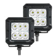 Load image into Gallery viewer, Go Rhino Xplor Bright Series Cube LED Spot Light Kit (Surface/Threaded Stud Mount) 3x3 - Blk (Pair) - Main Product View