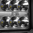 Load image into Gallery viewer, Go Rhino Xplor Bright Series Cube LED Spot Light Kit (Surface/Threaded Stud Mount) 3x3 - Blk (Pair) - Back View