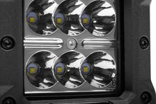 Load image into Gallery viewer, Go Rhino Xplor Bright Series Cube LED Spot Light Kit (Surface/Threaded Stud Mount) 3x3 - Blk (Pair) - Back View