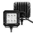 Load image into Gallery viewer, Go Rhino Xplor Bright Series Cube LED Spot Light Kit (Surface/Threaded Stud Mount) 3x3 - Blk (Pair) - Additional View 5