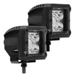 Load image into Gallery viewer, Go Rhino Xplor Bright Series Cube LED Spot Light Kit (Surface/Threaded Stud Mount) 3x3 - Blk (Pair) - Additional View 6