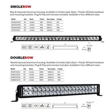 Load image into Gallery viewer, Go Rhino Xplor Bright Series Dbl Row LED Light Bar (Side/Track Mount) 50in. - Blk - Side View
