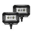 Load image into Gallery viewer, Go Rhino Xplor Bright Series Rectangle LED Flood Light Kit (Surface/Thread Std Mnt) 3x2 - Blk (Pair) - Main Product View