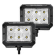 Load image into Gallery viewer, Go Rhino Xplor Bright Series Rectangle LED Flood Light Kit (Surface/Thread Std Mnt) 4x3 - Blk (Pair) - Main Product View