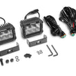 Load image into Gallery viewer, Go Rhino Xplor Bright Series Rectangle LED Flood Light Kit (Surface/Thread Std Mnt) 4x3 - Blk (Pair) - Installation View